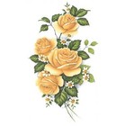 Yellow Rose Flower Overglaze Waterslide Ceramic Decals