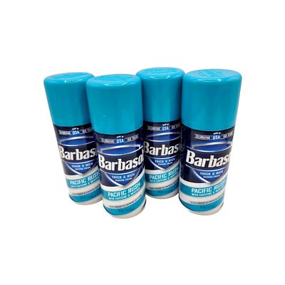 Barbasol Shave Cream 7 oz ~ Lot Of 4 ~ Pacific Rush