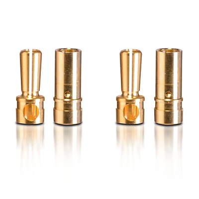 Goldkontakt Verbinder Heavy Duty Stecker Buchse 3.5 mm 2 Paar partCore 100153