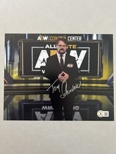 Tony Schiavone autographed signed 8x10 photo Beckett BAS COA AEW Wrestling WWE