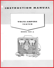 Owner's Instruction Manual SUN Electric Corp. Volt-Ampere Tester VAT-6 VAT6 Amp
