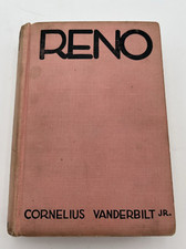 Cornelius VANDERBILT JR. / RENO -- 1st Printing 1st Edition 1929
