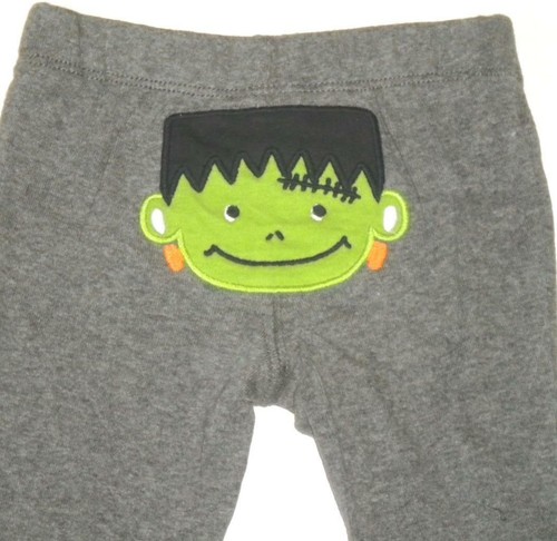Mommys Little Monster Sz 6 Mos 2 Pcs White Body Suit Gray Leggings Halloween - 第 6/6 張圖片