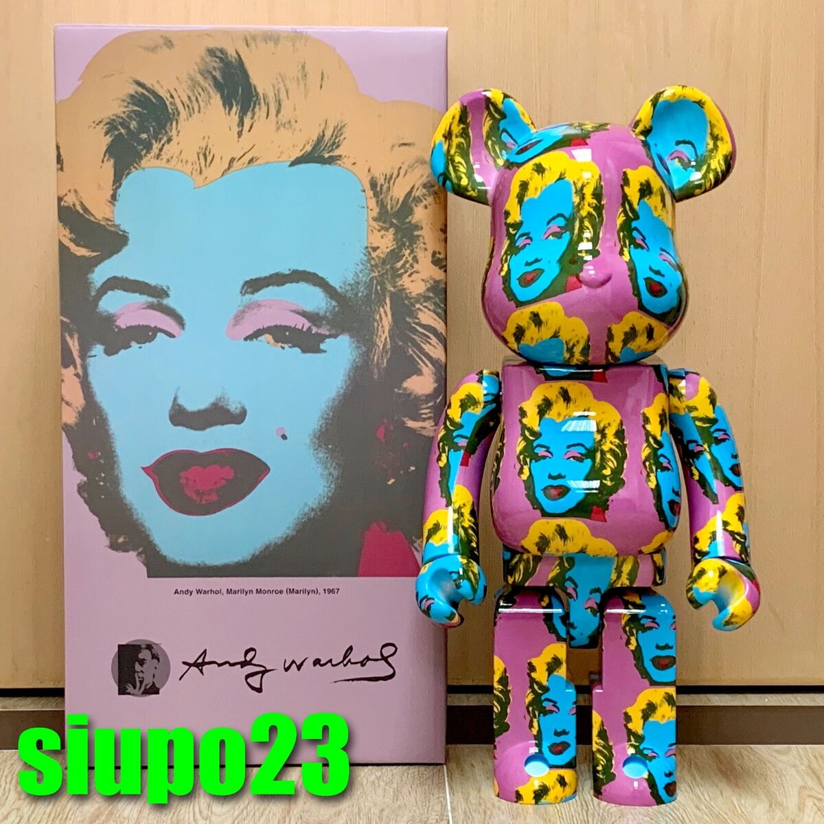 Medicom 1000% Bearbrick ~ Andy Warhol Be@rbrick Marilyn Monroe Version #2