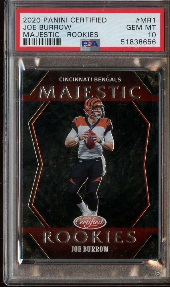 Joe Burrow Panini Certified Majestic #MR1 Rookies