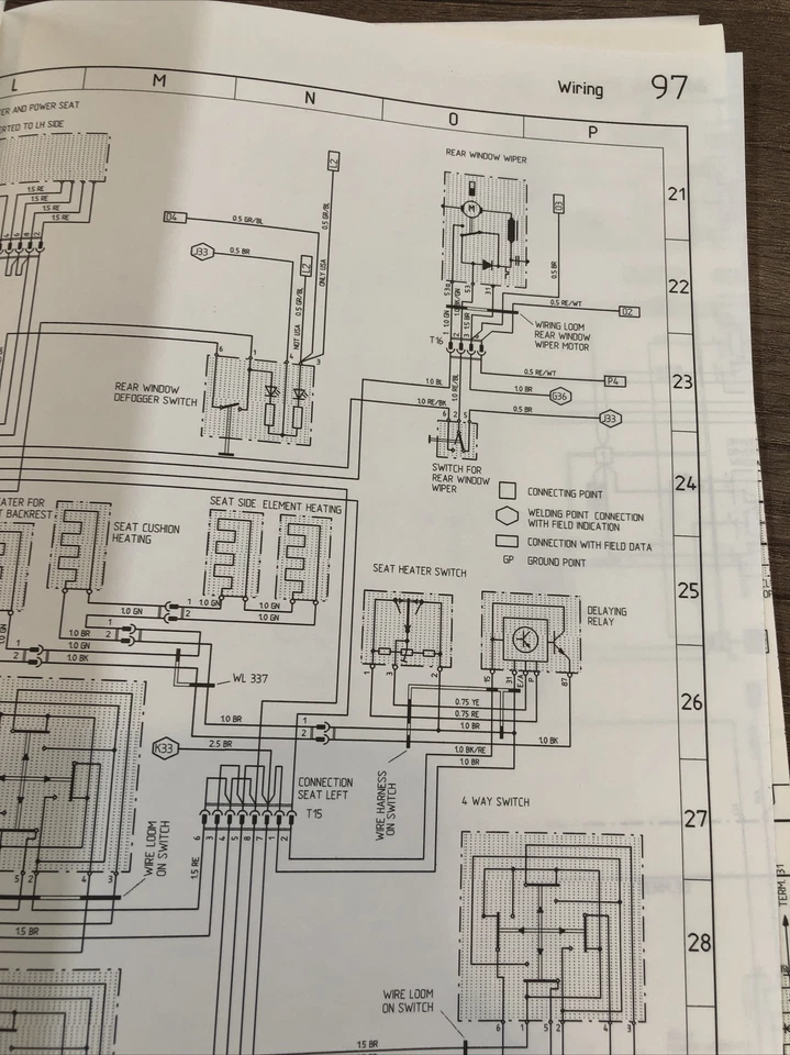 Porsche 944 1991 suplemento 23 manual de reparación de fábrica Foto 4 de 4