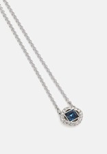New w Gift Box 100 SWAROVSKI Brand 5662142 Pave Blue Crystal pendant Necklace