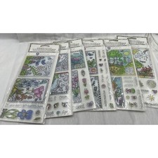 Lot of 6 Hampton Art Coloring Clear Stamp sets - New