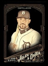 2018 TOPPS ALLEN GINTER X BASEBALL BASE CARD #86 NICHOLAS CASTELLANOS TIGERS