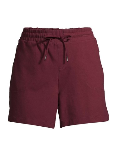 Women Athleisure Commuter Shorts Red 