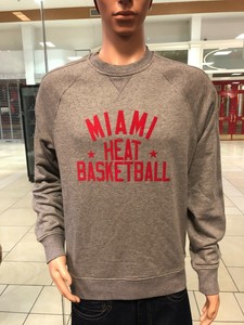 miami heat crew neck sweatshirt