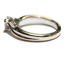 GIA 14k white rose gold .61ct I1 D round diamond solitaire engagement ring 4.3g — photo 8