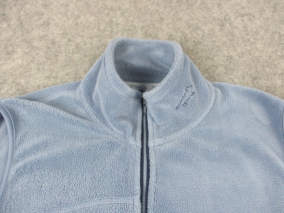 VINTAGE Colete Feminino Horny Toad Médio Azul Lã Ao Ar Livre Casaco Sem Mangas com Zíper - Imagem 2 de 4