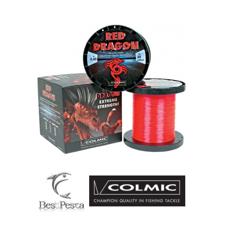 Filo da Traina - COLMIC RED DRAGON 600mt - 0.47 - 30 LBS