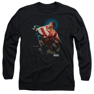 ROCKY VICTORY Licensed Men's Long Sleeve Graphic Tee Shirt SM-3XL 