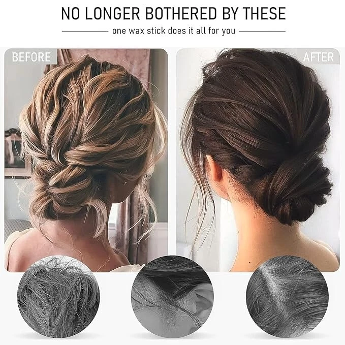 Hair Wax Stick, Wax Stick for Hair, Non-greasy Styling Edge Control Pomade Stick - Image 2 of 4