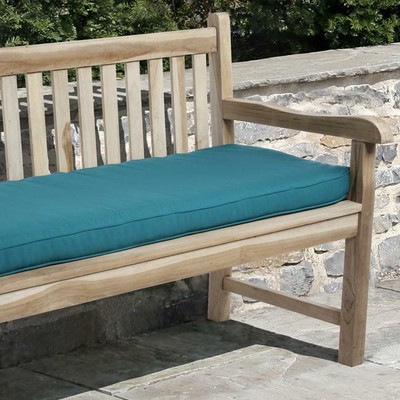Sloane Aqua Blue 60 Inch Indoor Outdoor Bristol Bench Cushion Patio Furniture Cushions Pads Home Garden