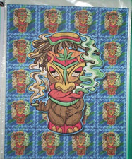 Blotter Art:"GREEN DREAM" Psychedelic goa acid Artwork :: Perfo in 500 Hits/Tabs