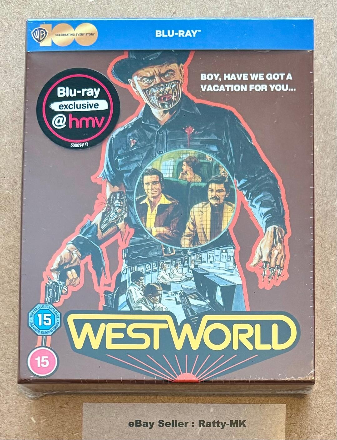 WESTWORLD -  UK (HMV) EXCLUSIVE CINE EDITION BLU RAY STEELBOOK - NEW & SEALED