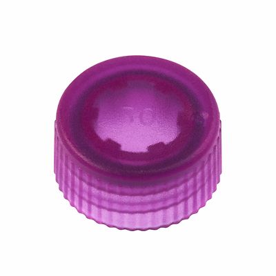 CELLTREAT CAP ONLY ,Screw Top Micro Tube Cap,O-Ring,Translucent, Purple #230842P