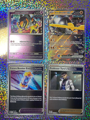 Pokemon TCG: 099/162 Iron Boulder ex; Reverse Holo 071/142 Iron Boulder