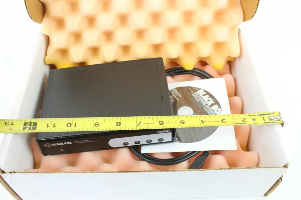 New NIB Black Box Network Services IC1027A 4-Port RS232 USB Serial Hub - Image 2 of 4