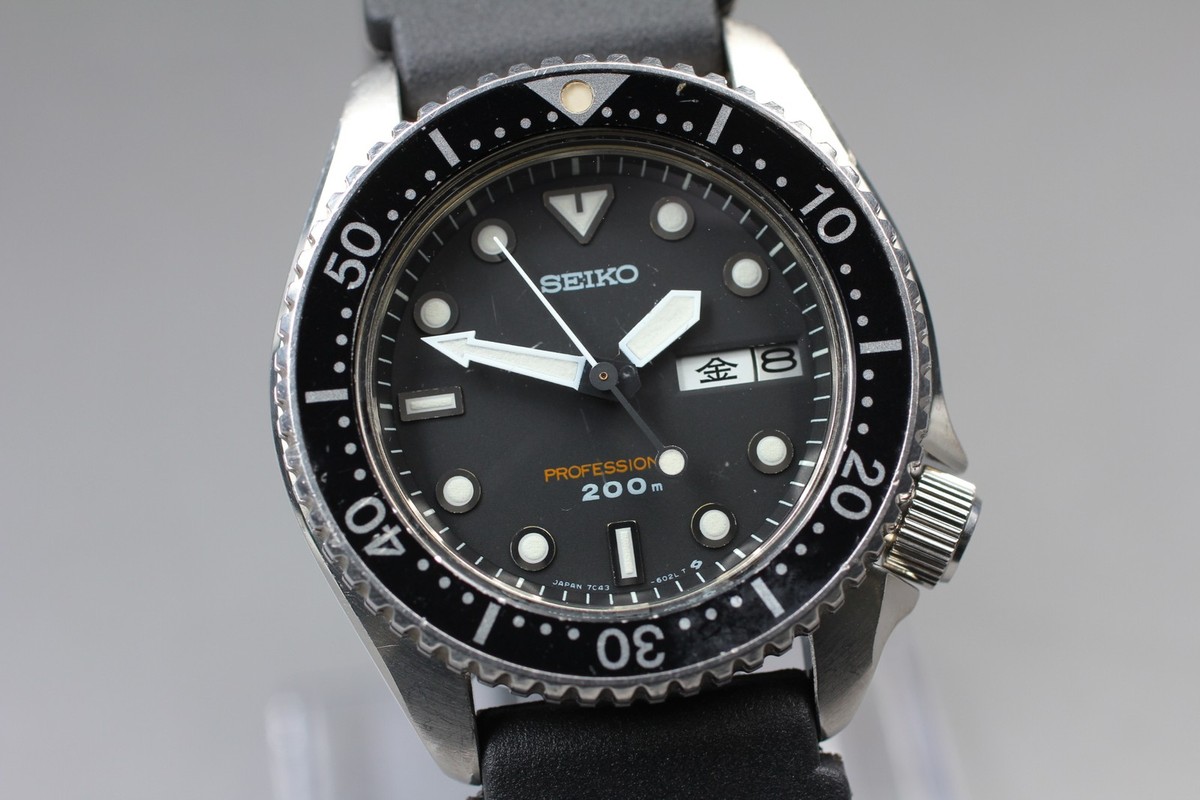SEIKO 7 C43-6010 プロフェッショナル　ダイバー　ヴィンテージ品 Seiko Professional Diver 7C43-6010 Vintage Quartz Mens Watch