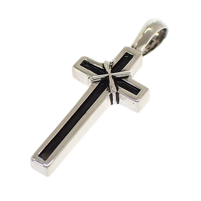 Chrome Hearts Maplethorpe Cross Charm Pendant Top Silver 925 Men's