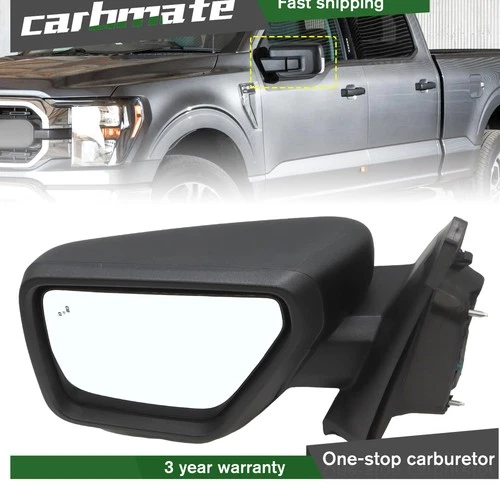 Door Mirror For 2021-2023 Ford F150 F-150 Left Driver Side Turn Signal w/ Camera
