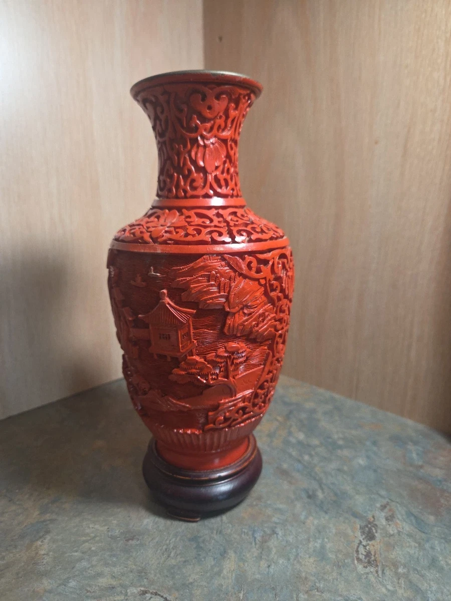 蓝色中国古董花瓶| eBay