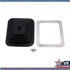 Universal Rubber Shifter Boot Kit Chrome Plate 5 58x6 34 Universal Rubber Shifter Boot Kit Chrome Plate 5 58x6 34