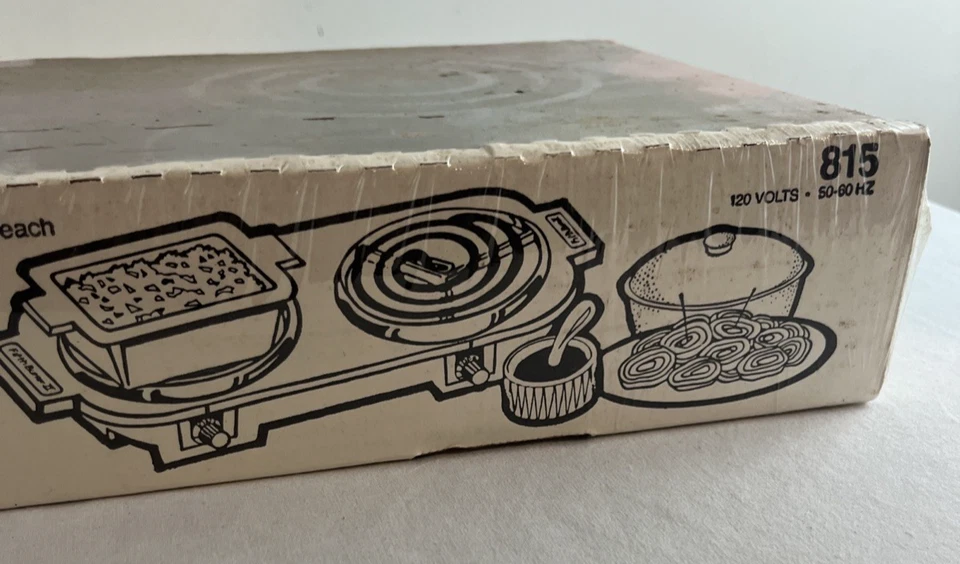 Hamilton Beach Fifth Burner II двойной портативный нагревательный диапазон модель 815 сделано в США - Изображение 4 из 4