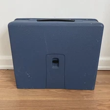 Elna Sewing Machine Metal Case Blue With Extension Table Integrated  SU, TSP