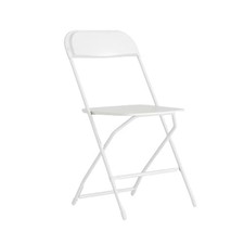 FLASH FURNITURE HERCULES SERIES PLASTIC FOLDING CHAIR WEIGHT CAPACITY - WHITE