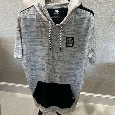 Ecko Unlimited Function Med Sleeveless Gray Black Vest Hoodie Streetwear