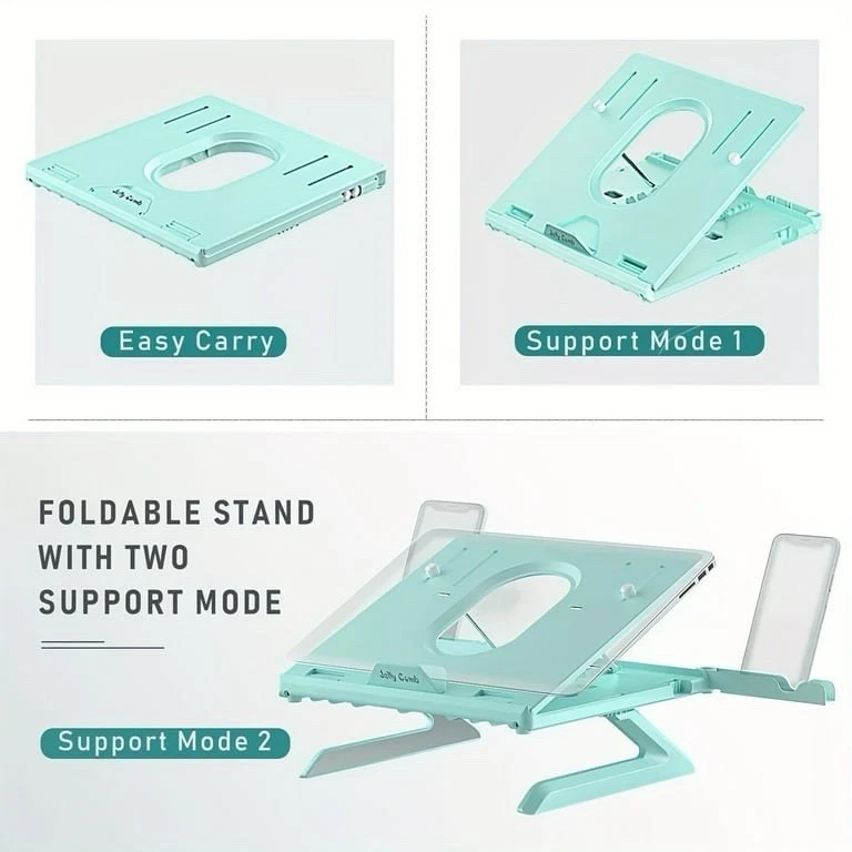 Soporte plegable ajustable para portátil para notebooks y teléfonos inteligentes de 10-17 pulgadas Foto 4 de 4