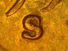 1950-S/S/S East,West  Wheat Cent  Re-punched mint mark  CONECA  RPM-006 S/S/S AU