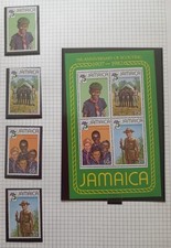 Jamaica 1982 Year of the Scout + MS, MNH