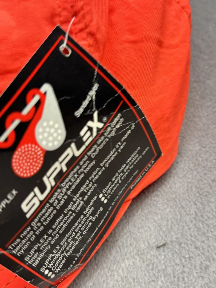 DE COLECCIÓN Gorra Budweiser Snap Back Naranja Adelante Supplex Hecha en EE. UU. Para Hombres Años 90 Foto 4 de 4