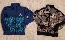 Boy Size 7 Nike AIR JORDAN Jumpman boys sweatshirt track jacket Lot Of 2