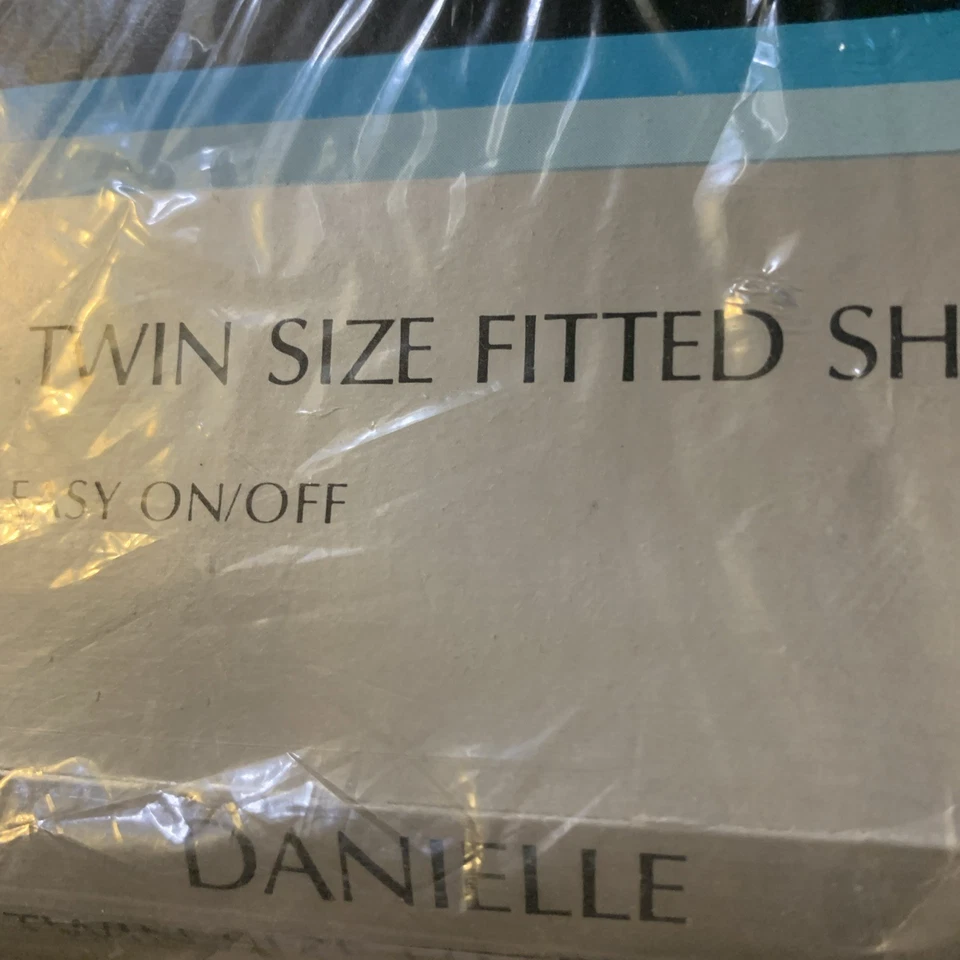 Sábana bajera vintage Sears Danielle Twin NUEVA sábana percal 39”x75” y fundas de almohada Foto 4 de 4