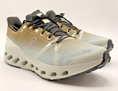 On Cloudsurfer Trail Waterproof Women Running Shoe Safari Mineral Sneaker Sz 9.5