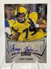 2021 Leaf Draft - Autographs Larry Borom #BA-LB1 (AU, RC)