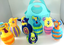 Melissa and Doug Plush Monster Bowling Set with 6 Pins 1 Bowling Ball Basket