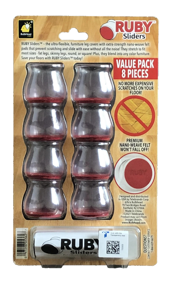 Ruby Slider Rectangular Ruby Sliders As Seen On TV by BulbHead - Red Means They’re Authentic -8 ...