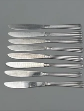 Vintage Stainless Steel Set of 8 Butter Knife Flatware 9"
