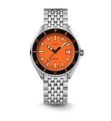 42mm Doxa 799.10.351.10 Sub 200 Professional Men's Automatic Wristwatch Steel
