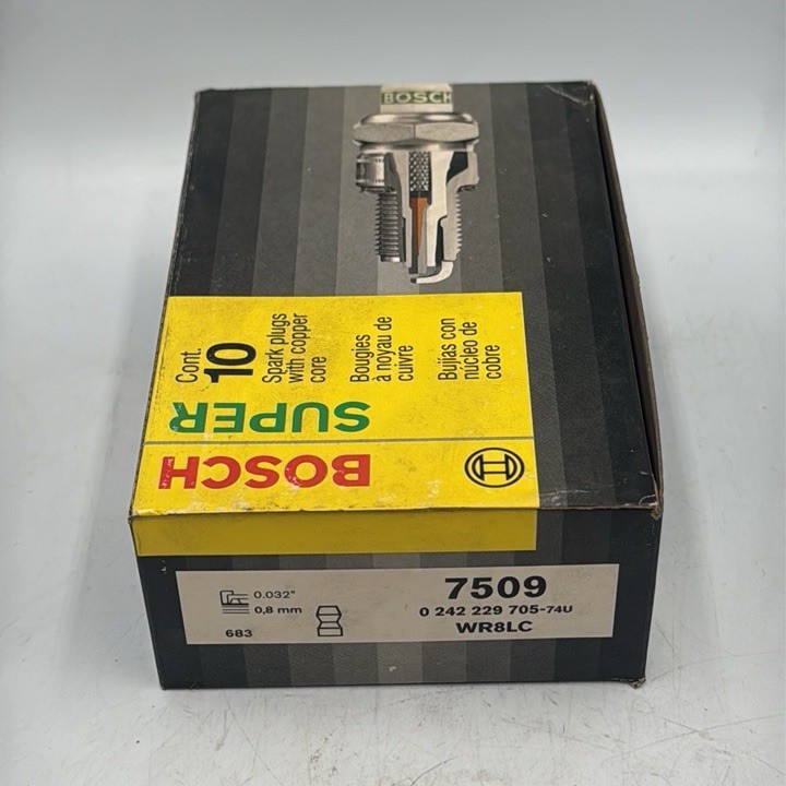 BOSCH 7509 WR8LC spark plug copper core standard electrode set 10 pcs NEW