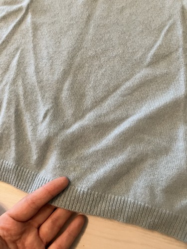 Charter Club Blue Cashmere Turtle Neck Sweater Top Shirt $250 2-ply GUC Knit M - Picture 8 of 10