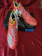 Adias adizero 5-star 7.0 Football cleats Size  13 Orange  White